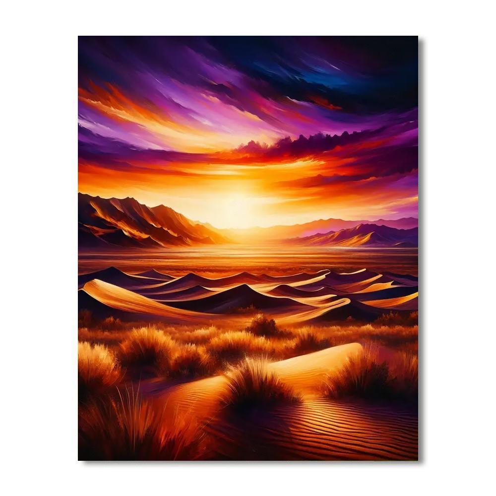 Adventurous Desert Sunset DIY Paint By Numbers