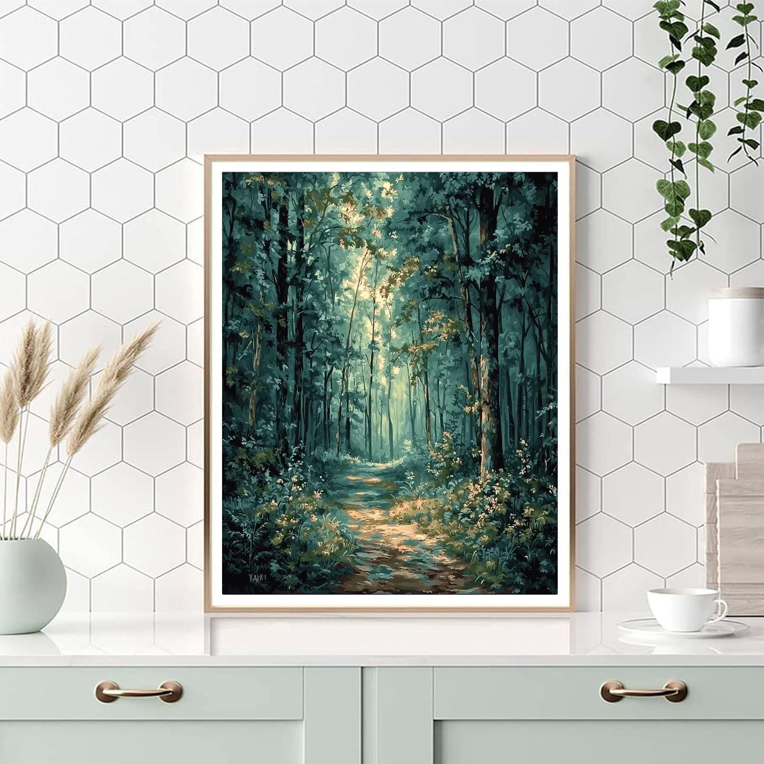 Ivan Shishkin Inspired Ethereal Forest Enchantment  Paint By Color