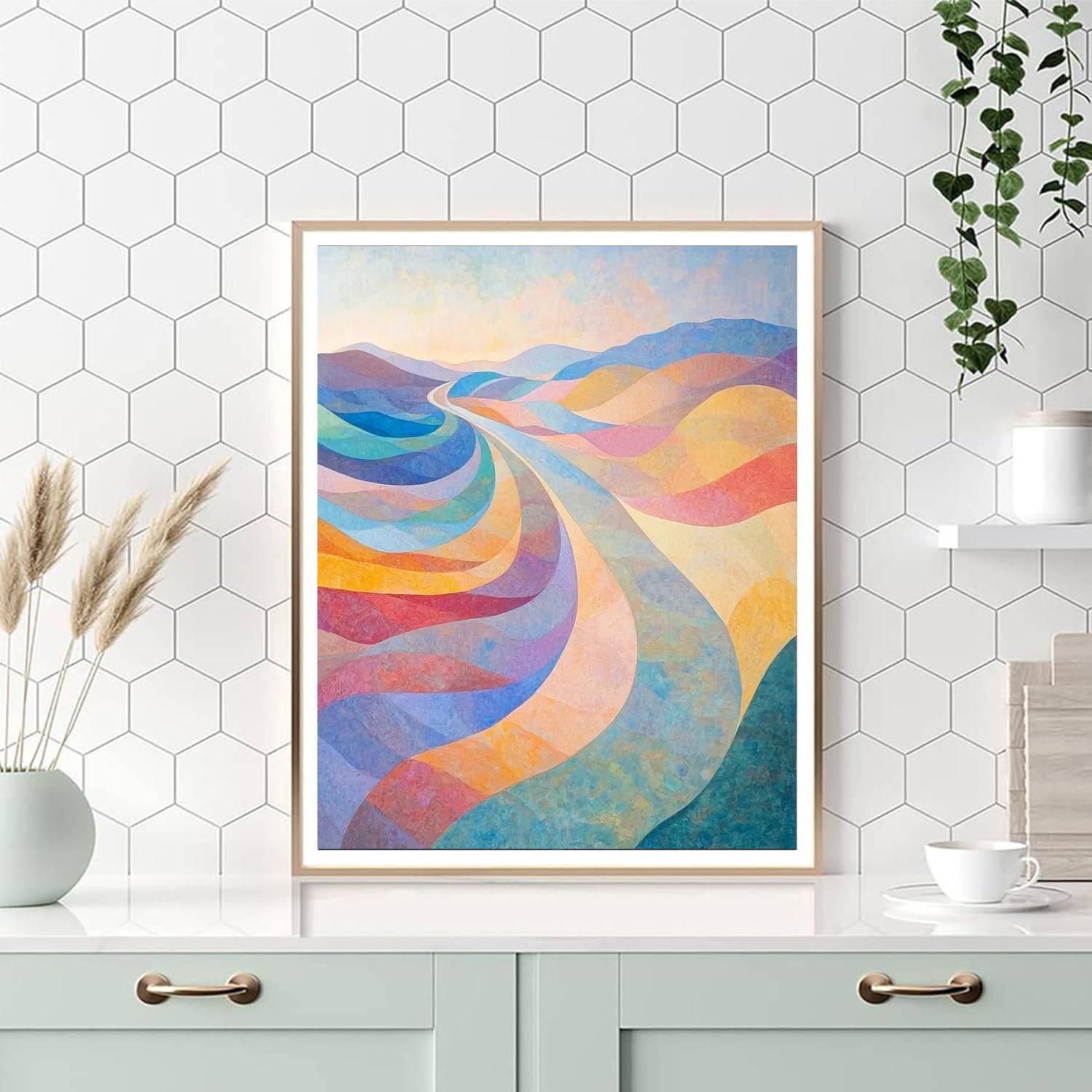 Edgar Degas Inspired Harmony In Colorful Waves  DIY Paint By Numbers