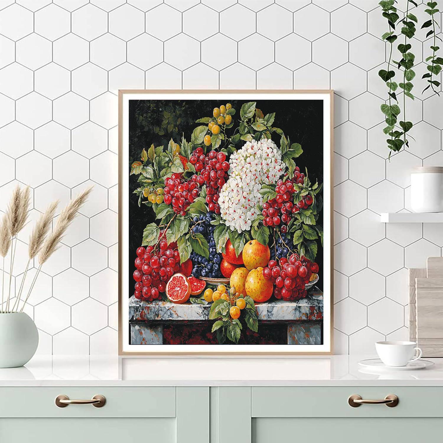 Zurbarán Inspired Timeless Still Life  Number Painting