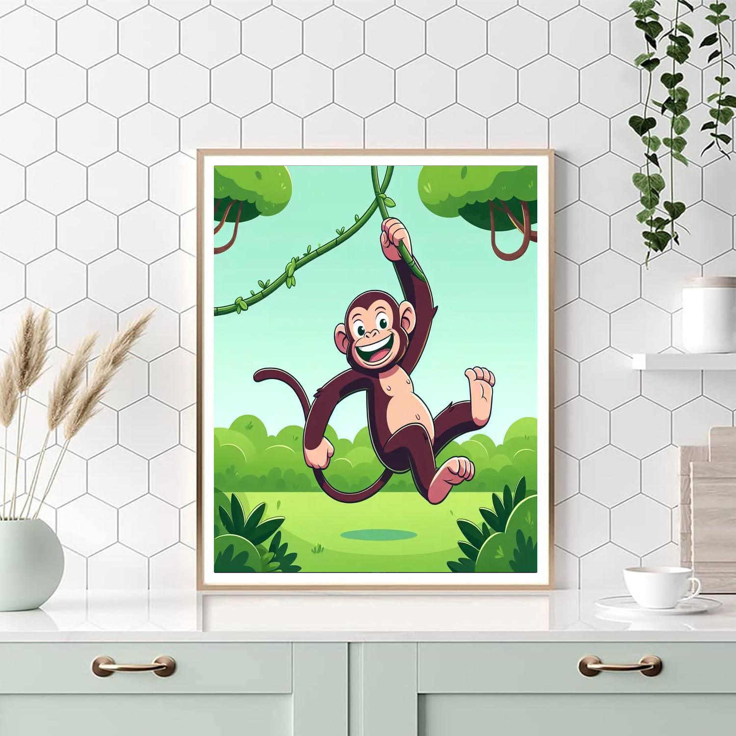 Charming Chimp Numbered Painting Kits