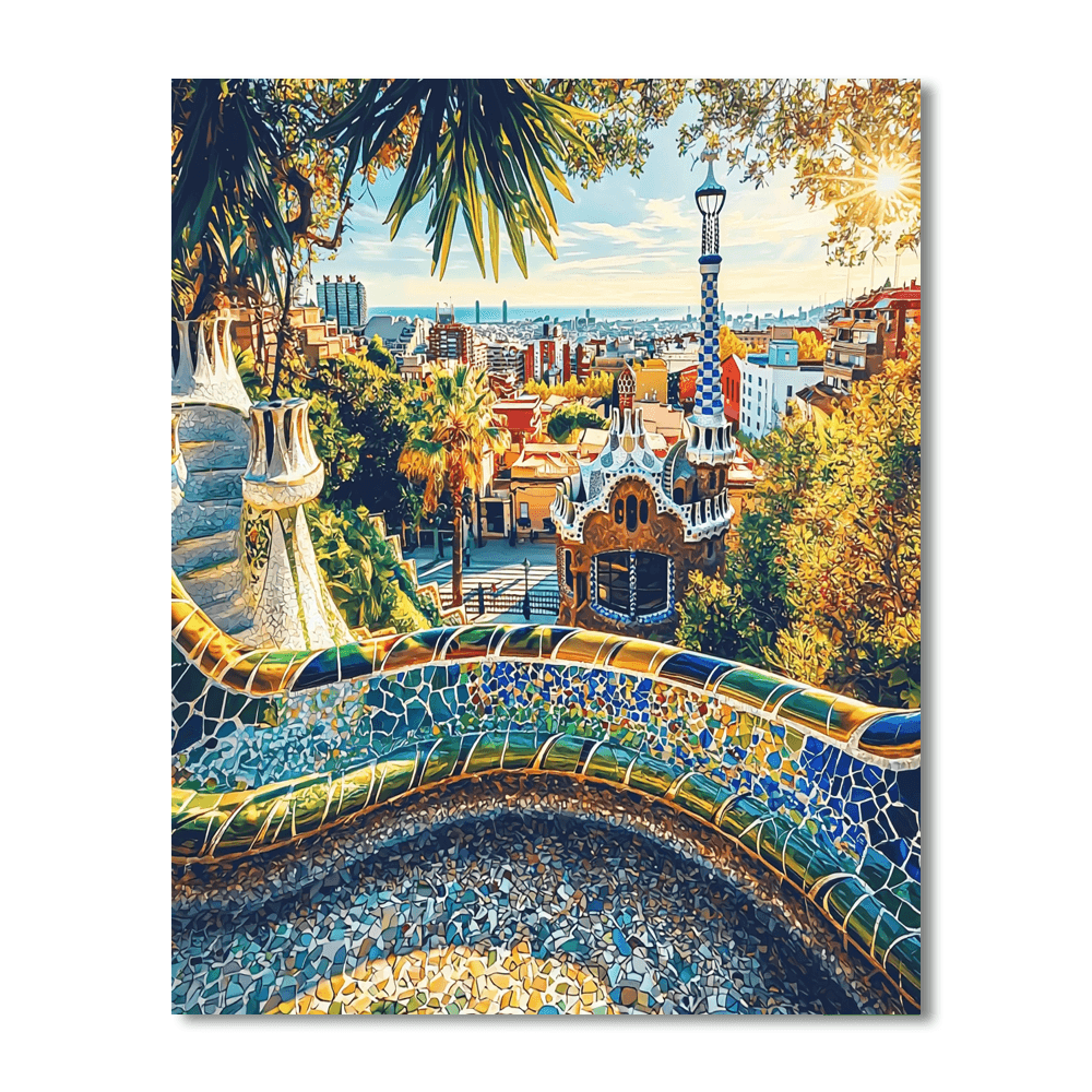 Park Güell Painting By Numbers Kit