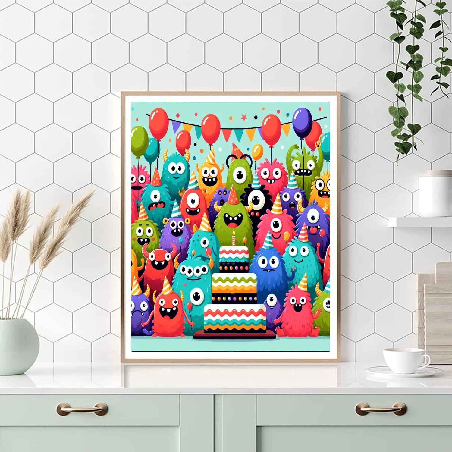 Monster Party Fun Paint By Numbers Kits