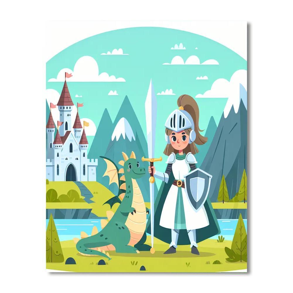 Mythical Kingdom Quest Paint By Number