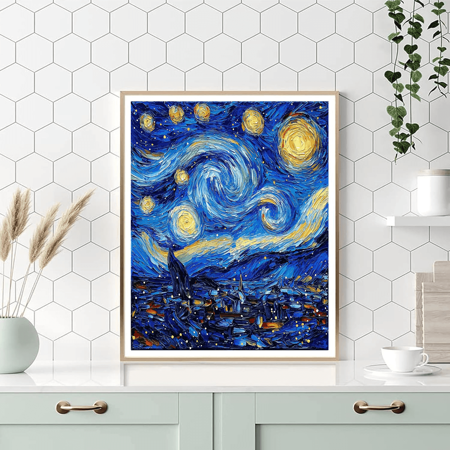 Van Gogh Inspired Celestial Connection  DIY Paint By Numbers