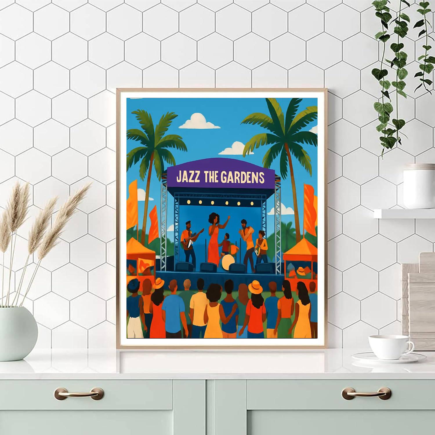 Jazz In The Gardens - Usa Numbered Painting Kits