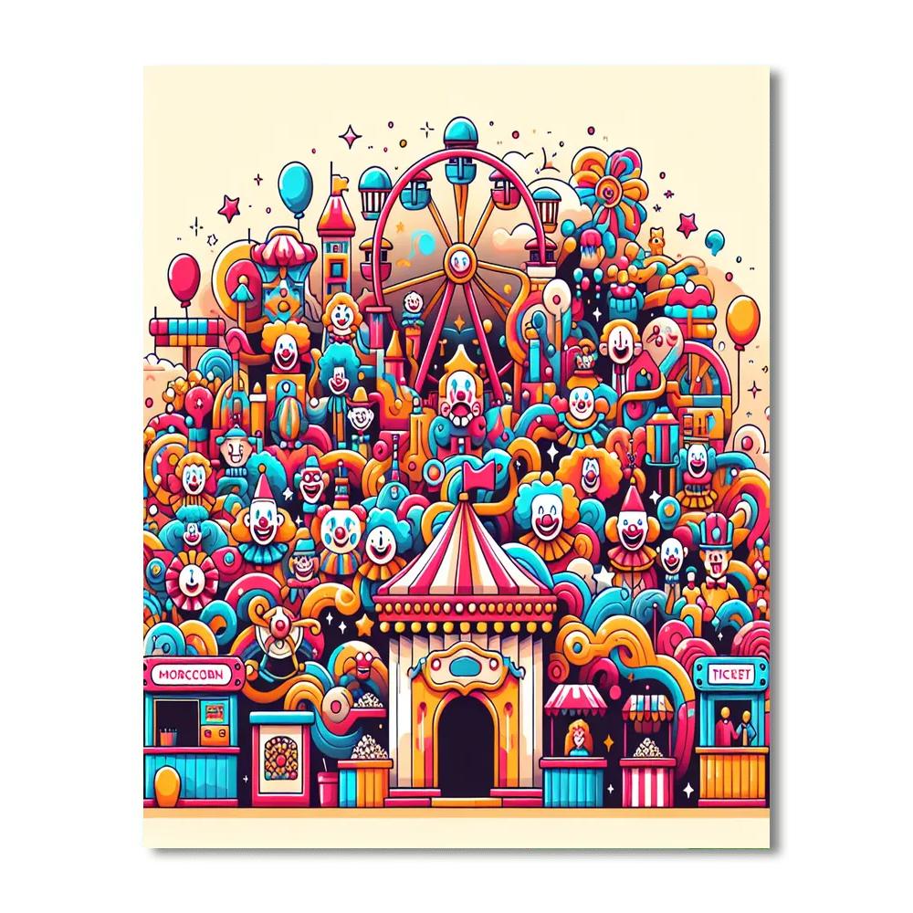 Carnival Funhouse Extravaganza Numbered Painting Kits