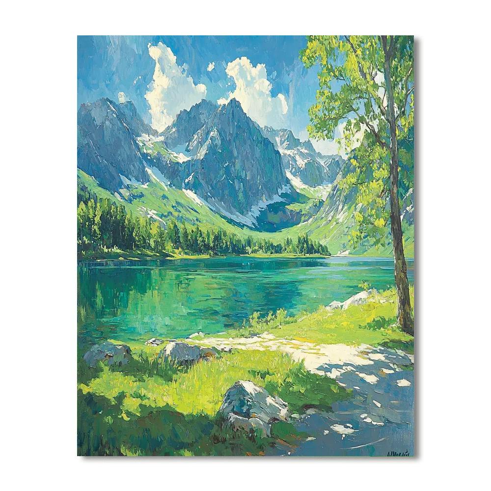 Albert Bierstadt Inspired Wilderness Whispers  Number Painting