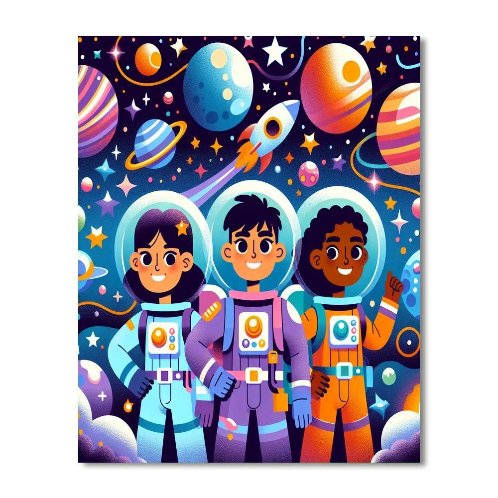 Space Rangers' Cosmic Quest Paint By Numbers Kits