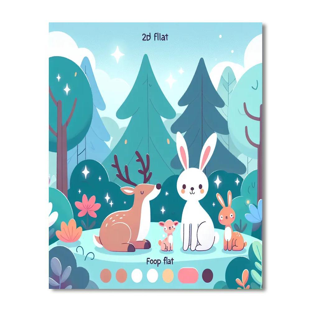 Magic Woodland Journey Numbered Painting Kits