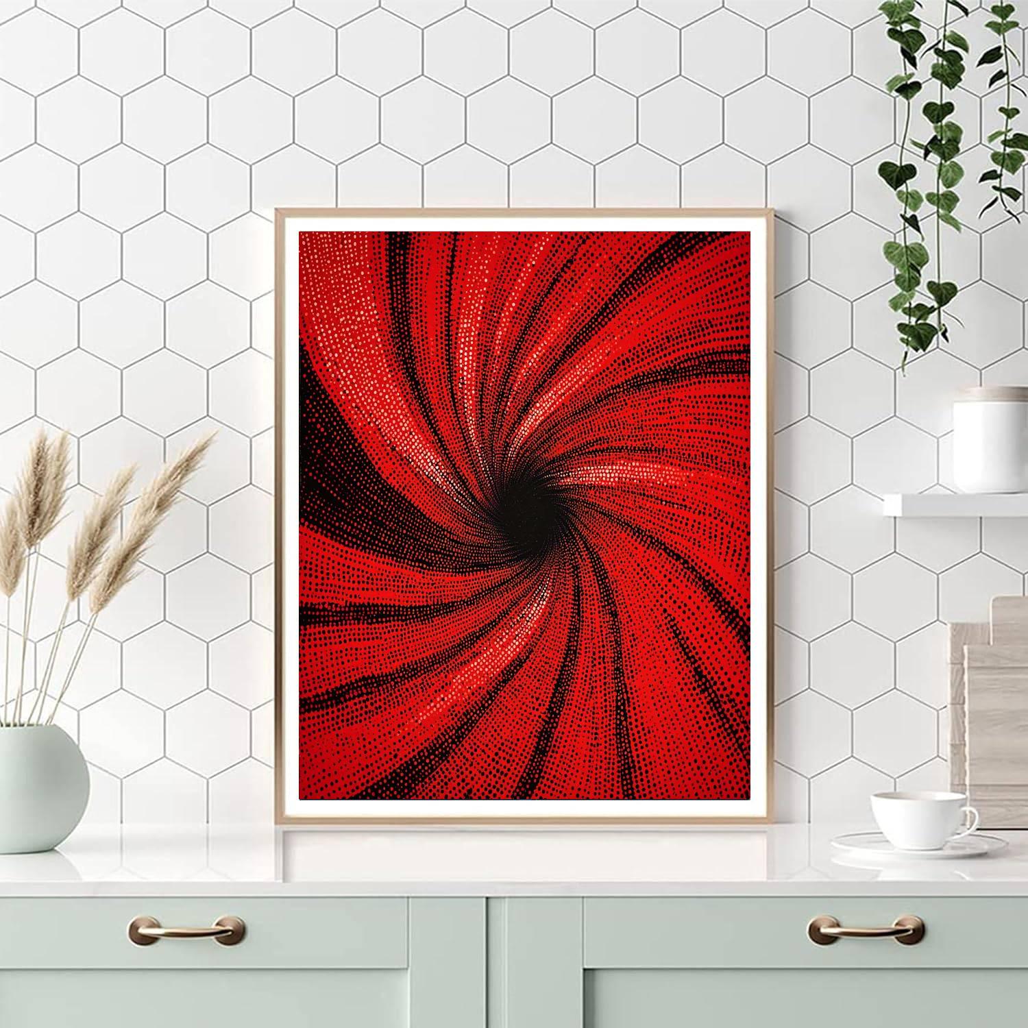 Yayoi Kusama Inspired Dot Symphony  DIY Paint By Numbers