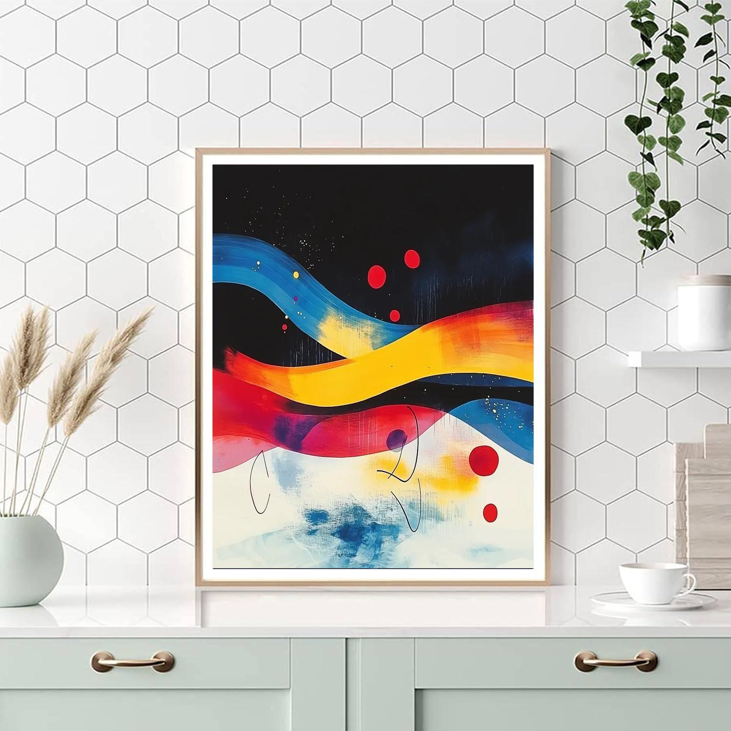 Joan Miró Inspired Echoes Of Inspiration  Painting Number Kit