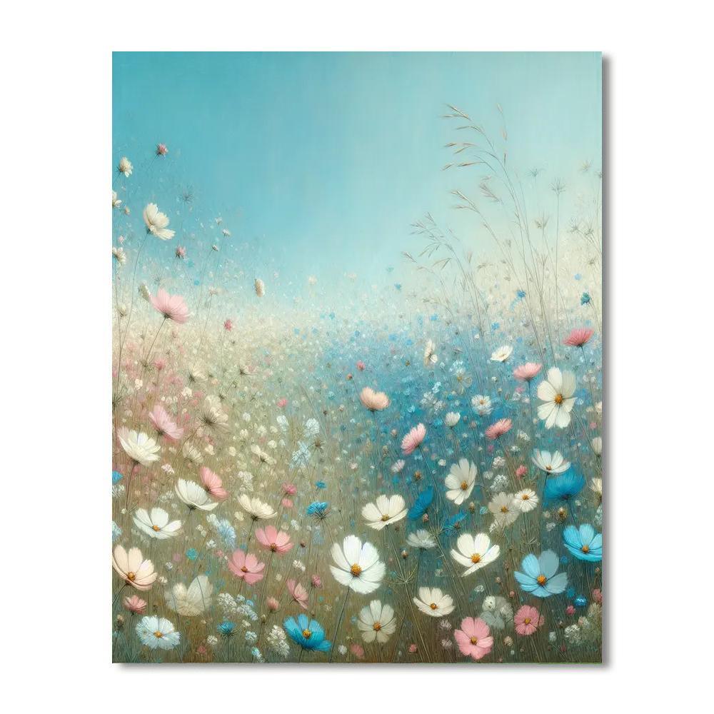 Peaceful Summer Meadow Painting Number Kit