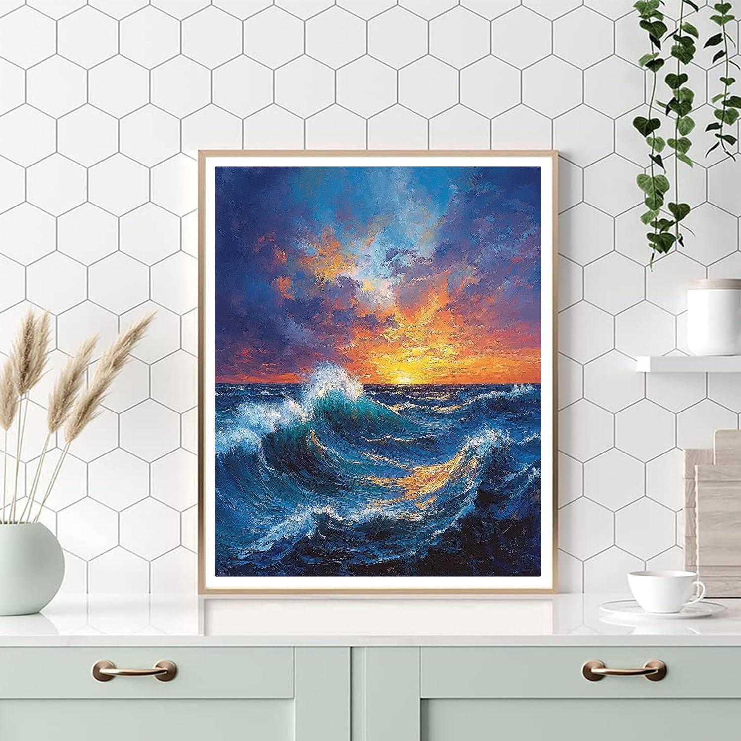 J.M.W. Turner Inspired Epic Seascape Adventure  Number Painting