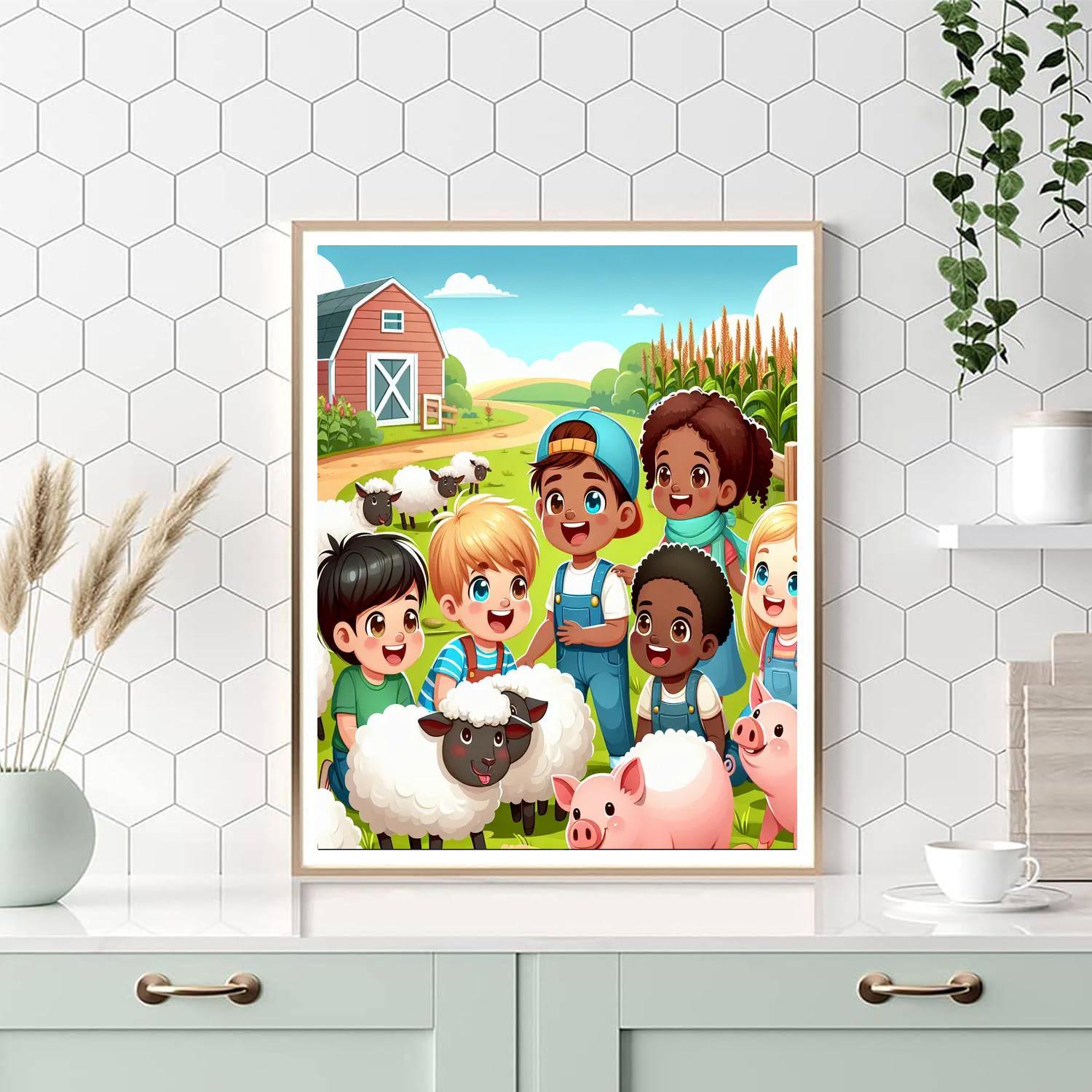 Friendly Farmyard Adventures Paint By Numbers Kits