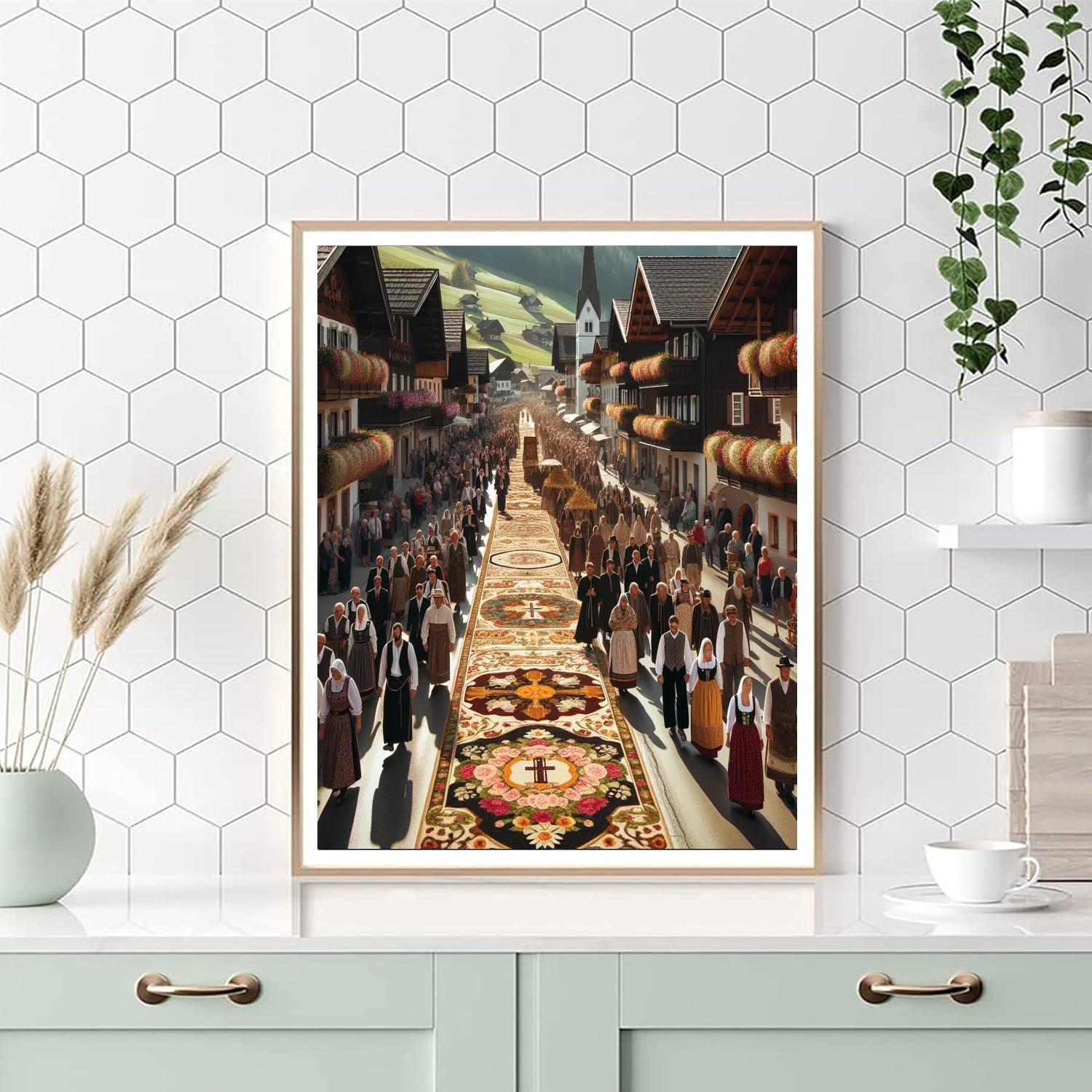 Fronleichnam - Austria Number Painting