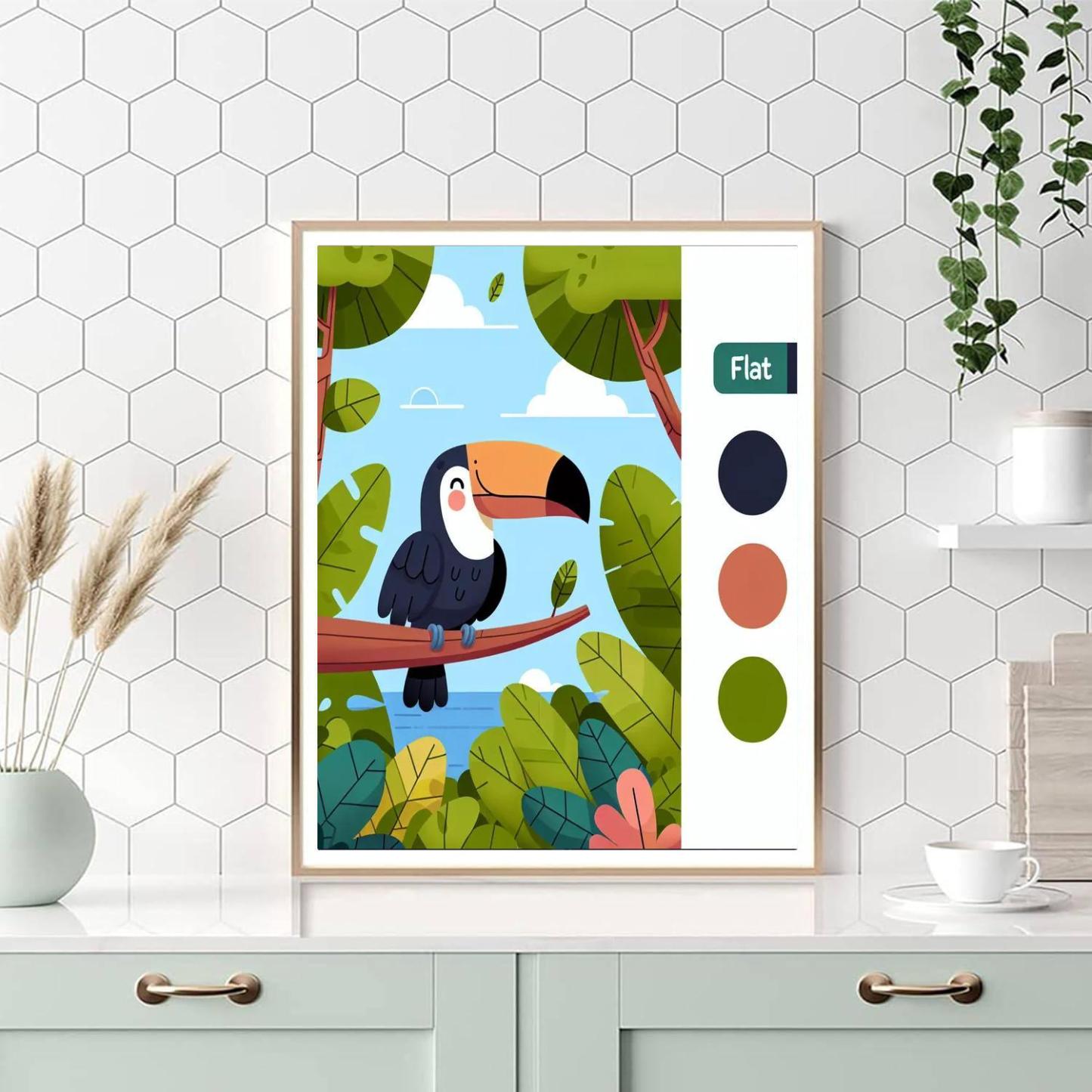 Friendly Jungle Numbered Painting Kits