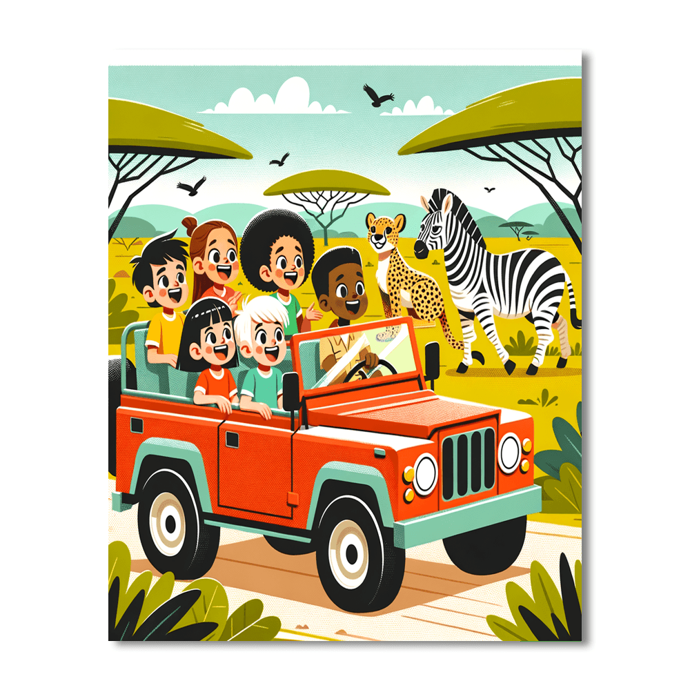 Safari Adventure Quest Paint By Numbers