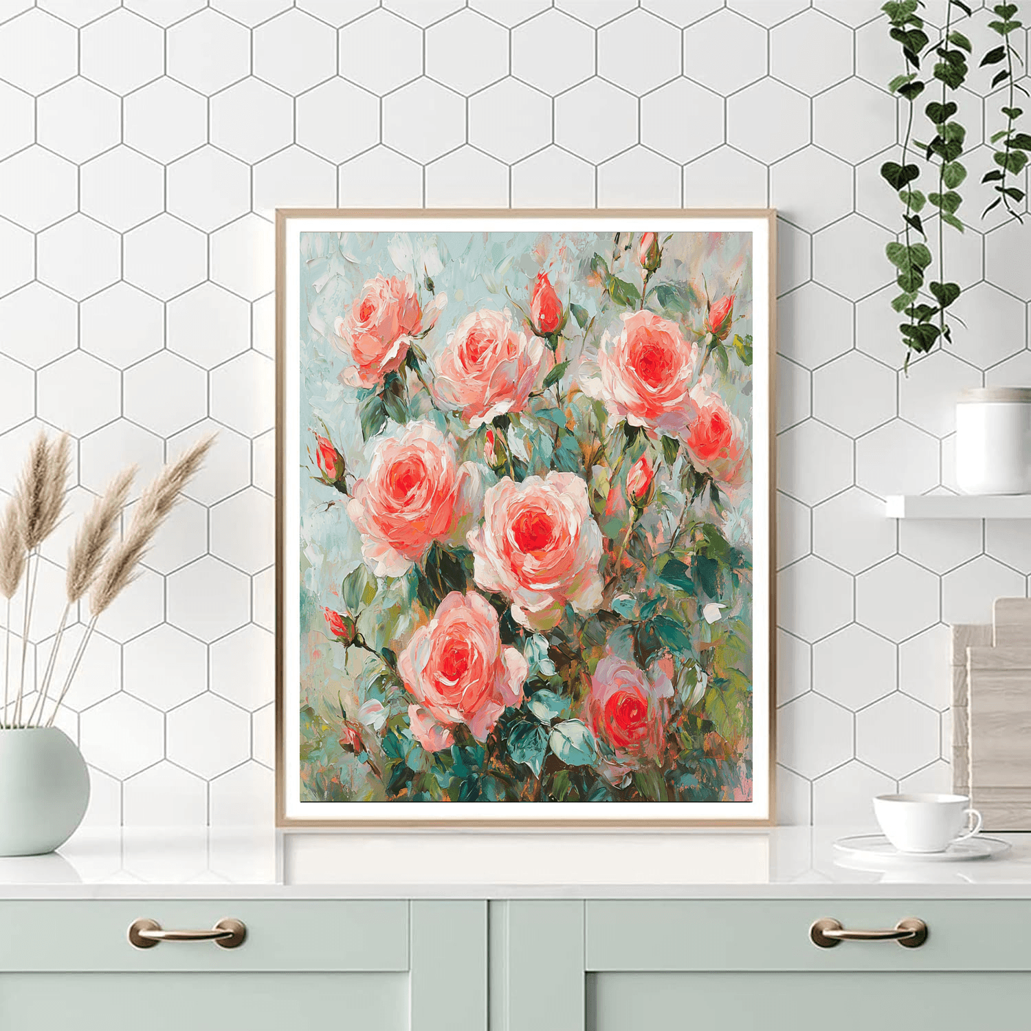 Pierre-Auguste Renoir Inspired Timeless Roses  Paint By Numbers Art