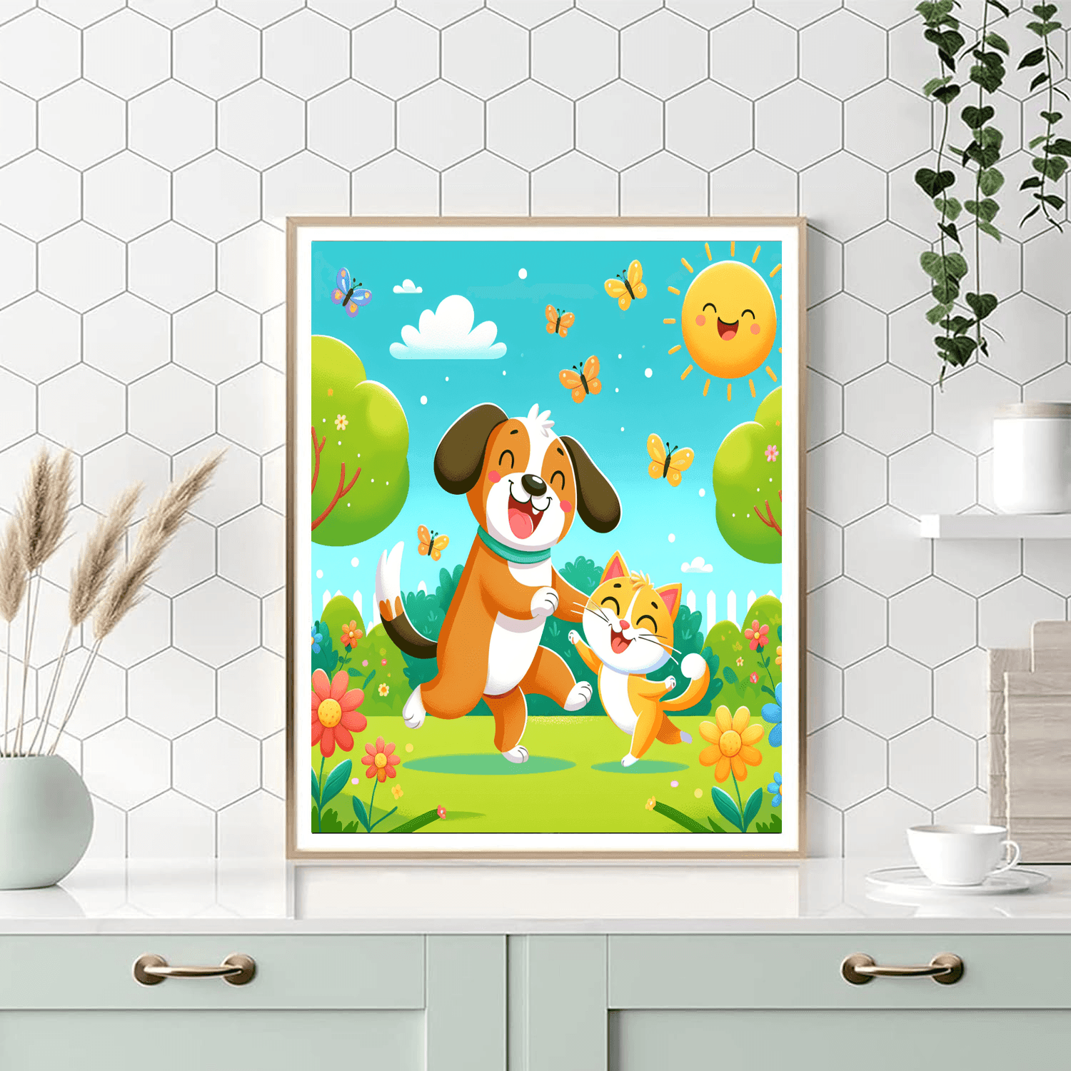 Incredible Adventures With Pets Number Painting