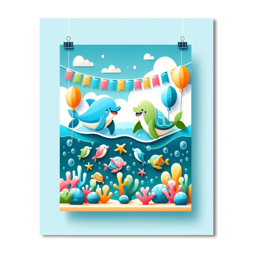 Ocean Harmony Festival Painting By Numbers Kit