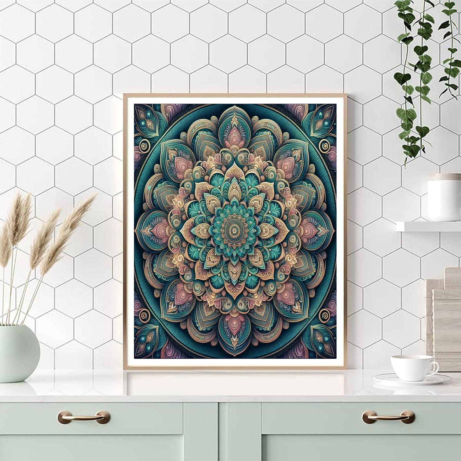 Colorful Mandala Bliss Paint By Numbers Art