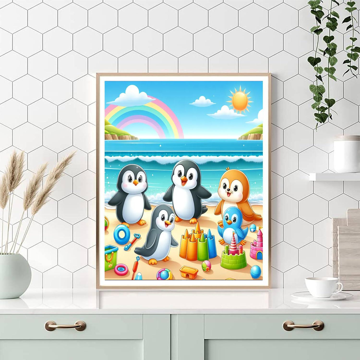 Fun At The Beach Party DIY Paint By Numbers