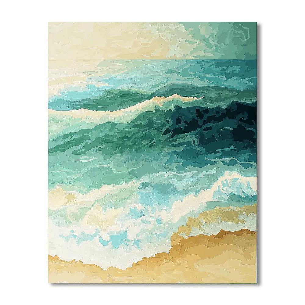 Georges Seurat Inspired Mellow Tides  Paint By Numbers Art