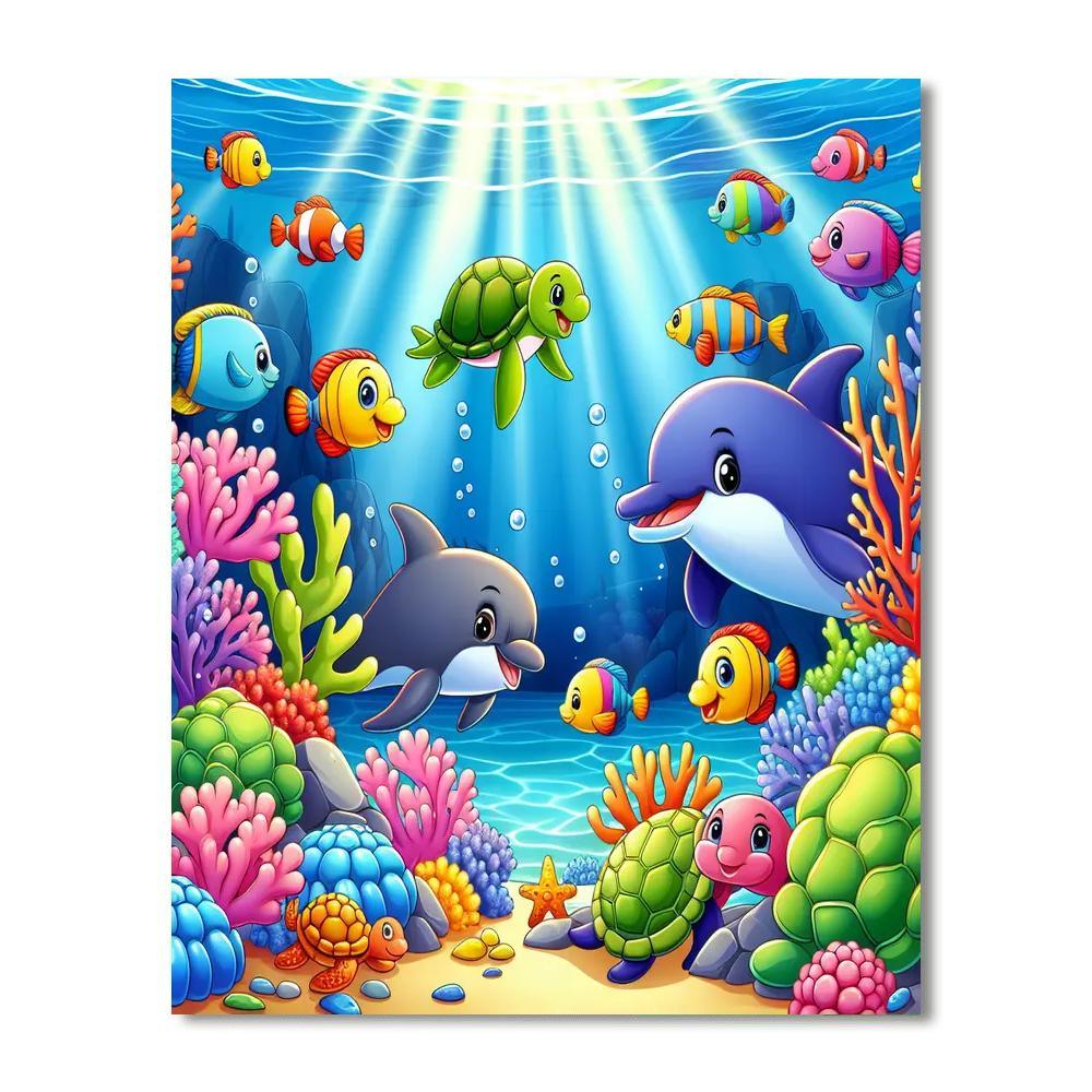 Underwater Adventure For Little Explorers Numbered Painting Kits