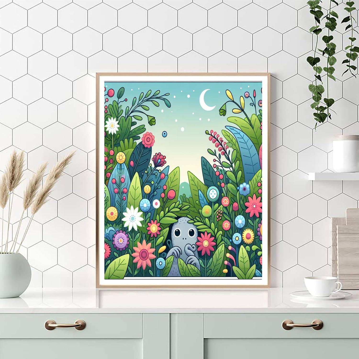 Mystery In The Enchanted Garden Numbered Painting Kits