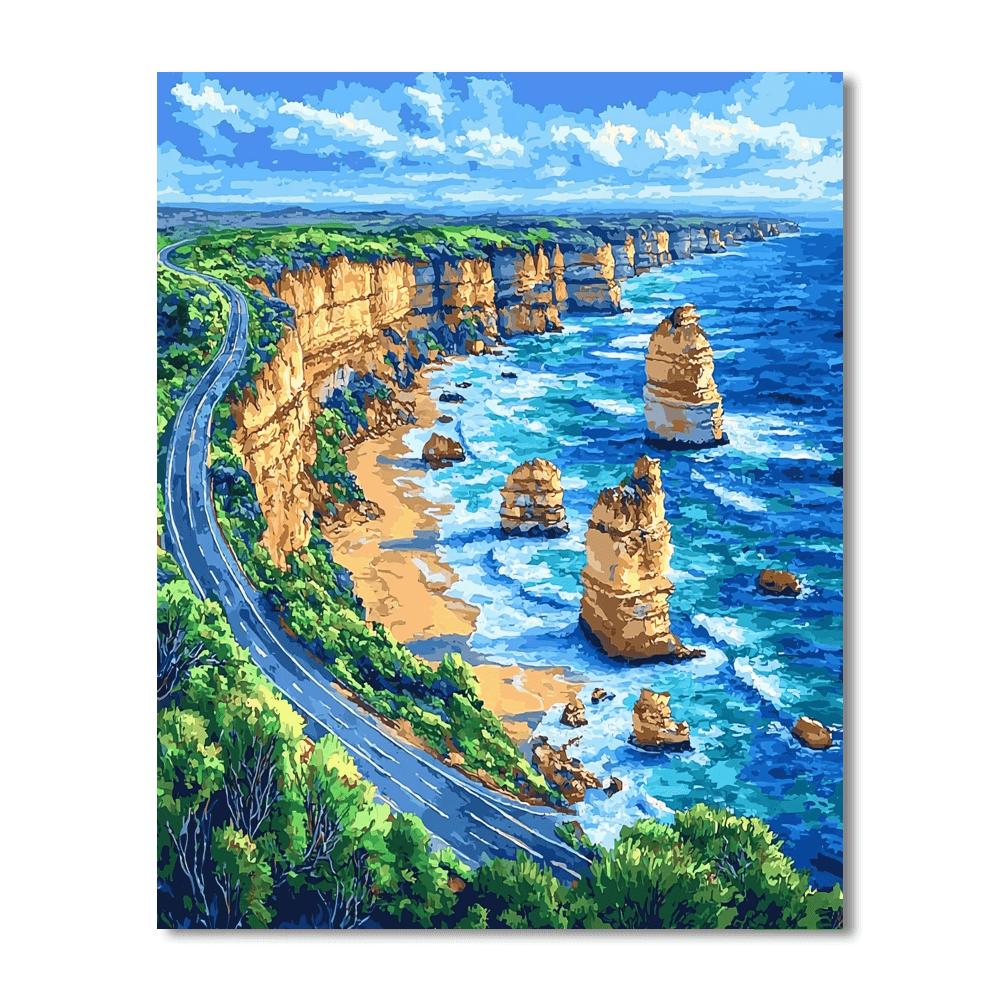 Great Ocean Road - Australia Numbered Painting Kits