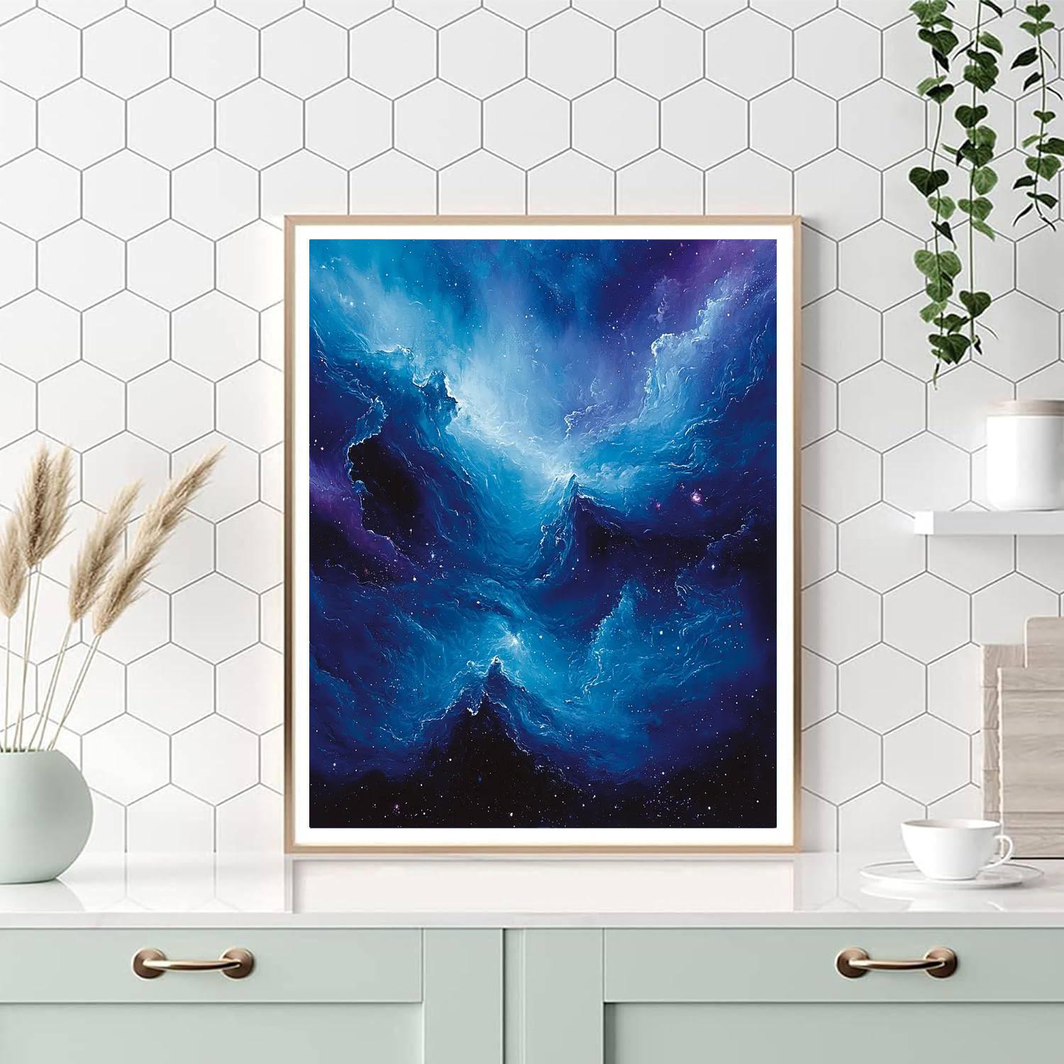 Michelangelo Inspired Galactic Whisper  Paint By Color