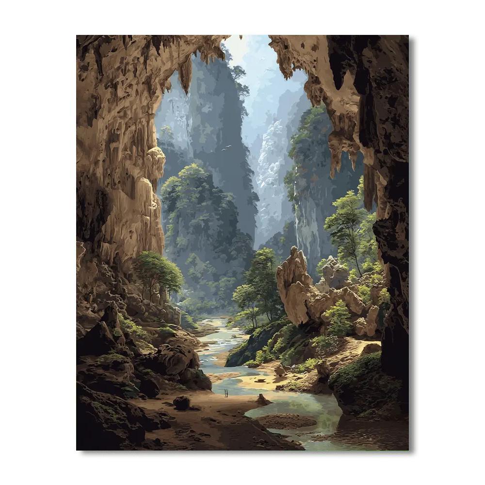 Hang Sơn Đoòng Cave - Vietnam DIY Paint By Numbers