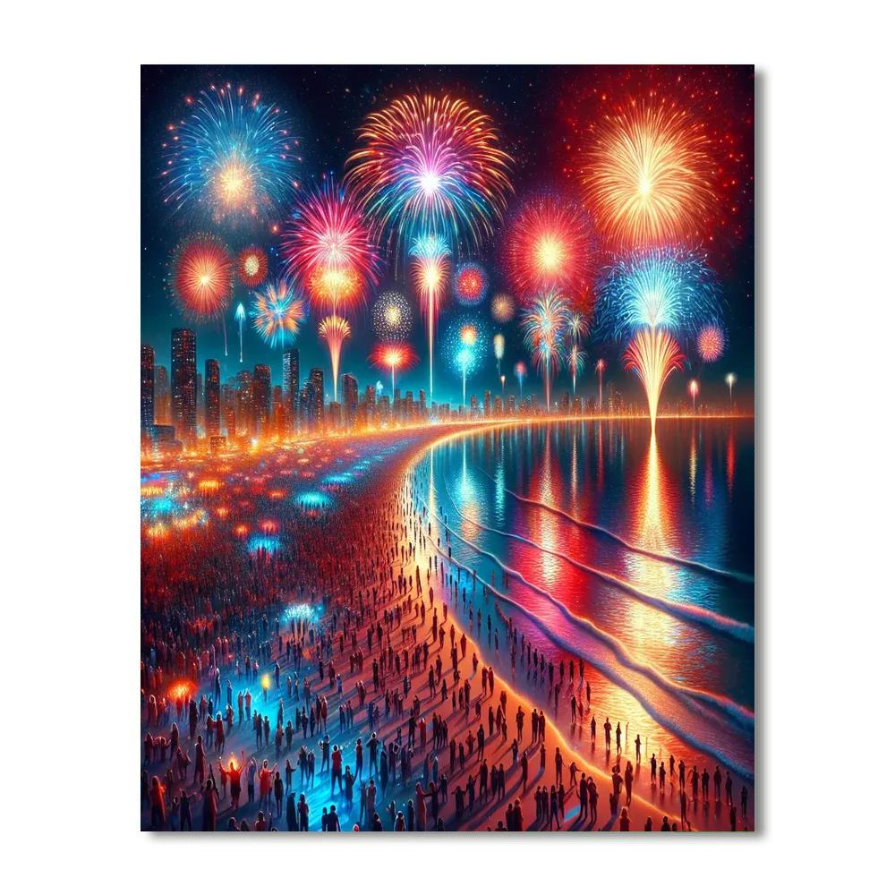 Pattaya International Fireworks Festival Numbered Painting Kits
