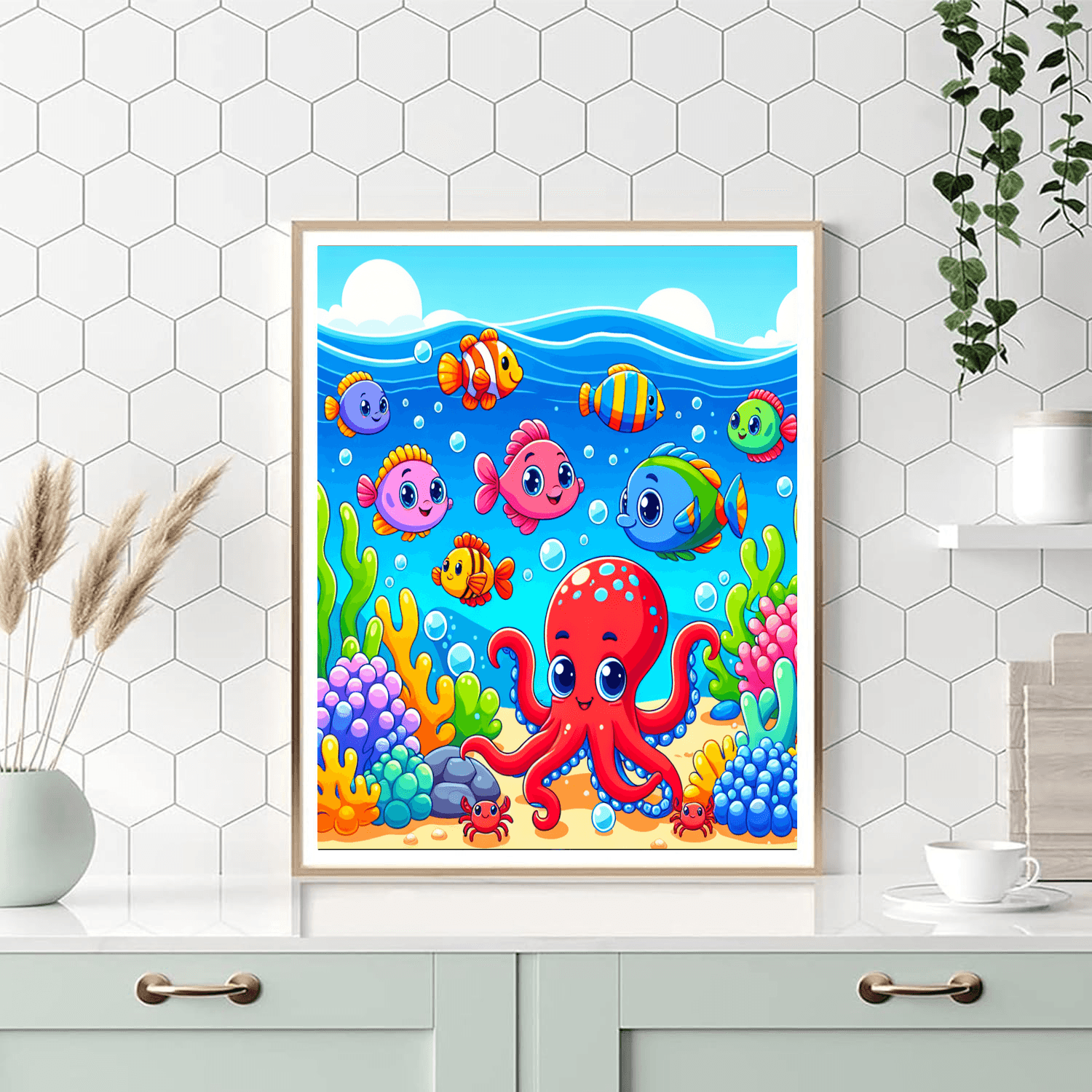 Cheerful Ocean Adventure Numbered Painting Kits
