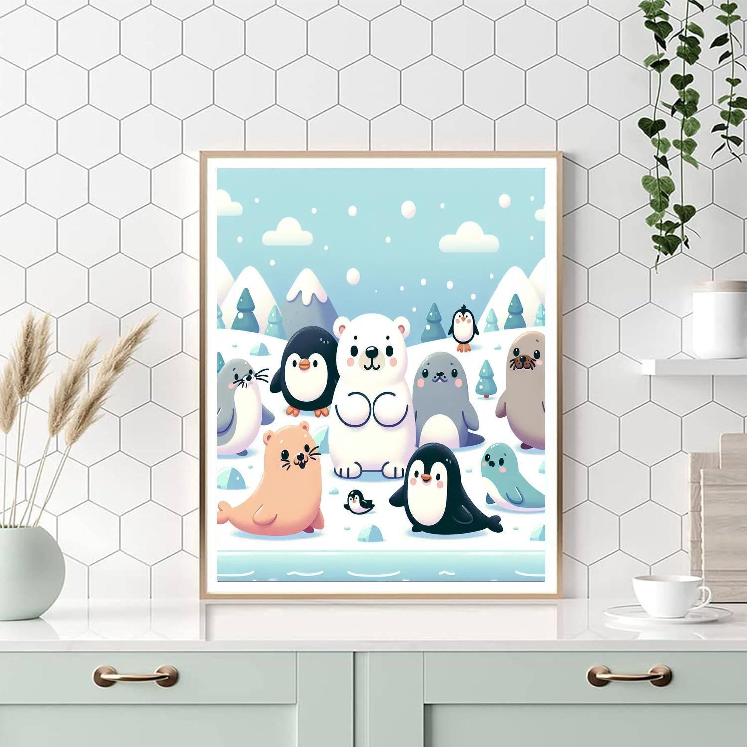 Silly Winter Wonderland Painting By Numbers Kit