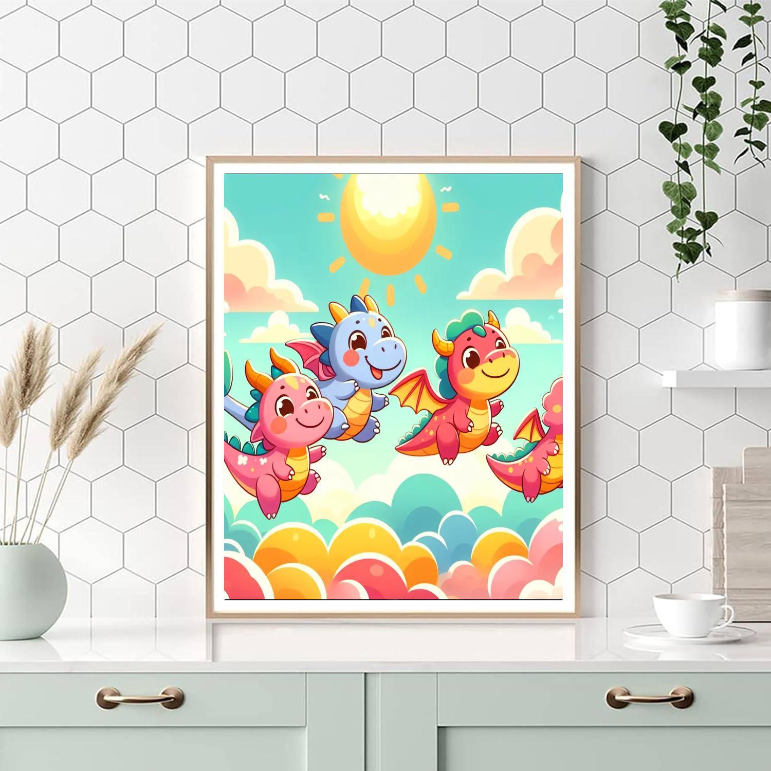 Magical Dragon Quest Paint By Color