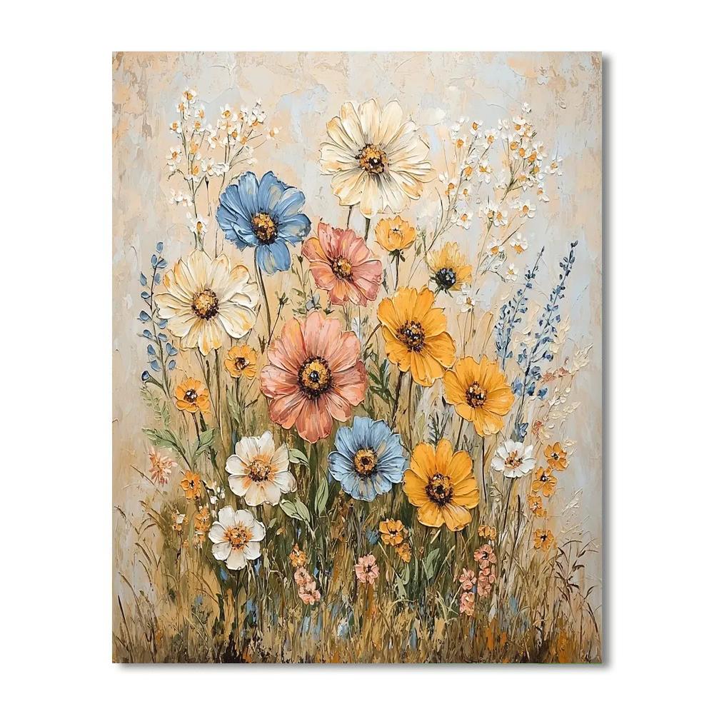 Leonardo Da Vinci Inspired A Dance Of Blossoms  Paint By Number