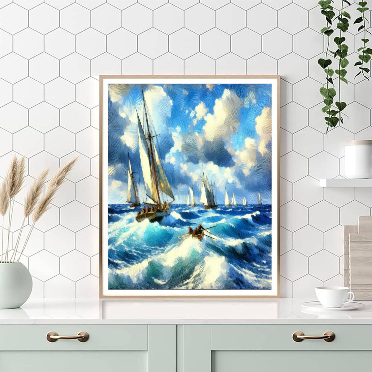 Sailing Adventure Freedom DIY Paint By Numbers