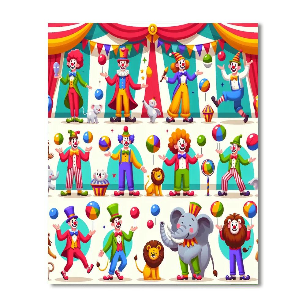 Joyful Juggling Painting Number Kit