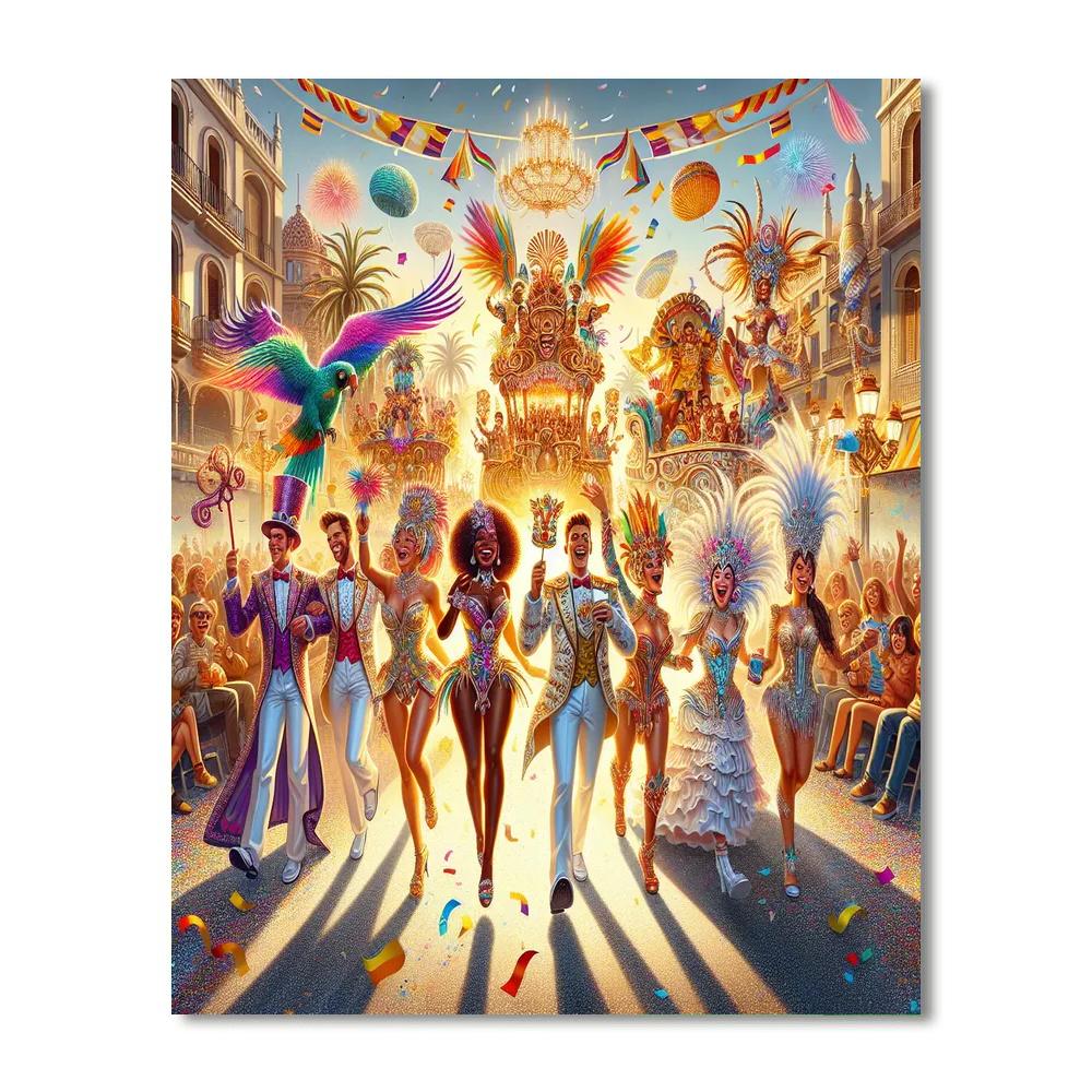 Carnival Of Blanes Paint By Numbers Art