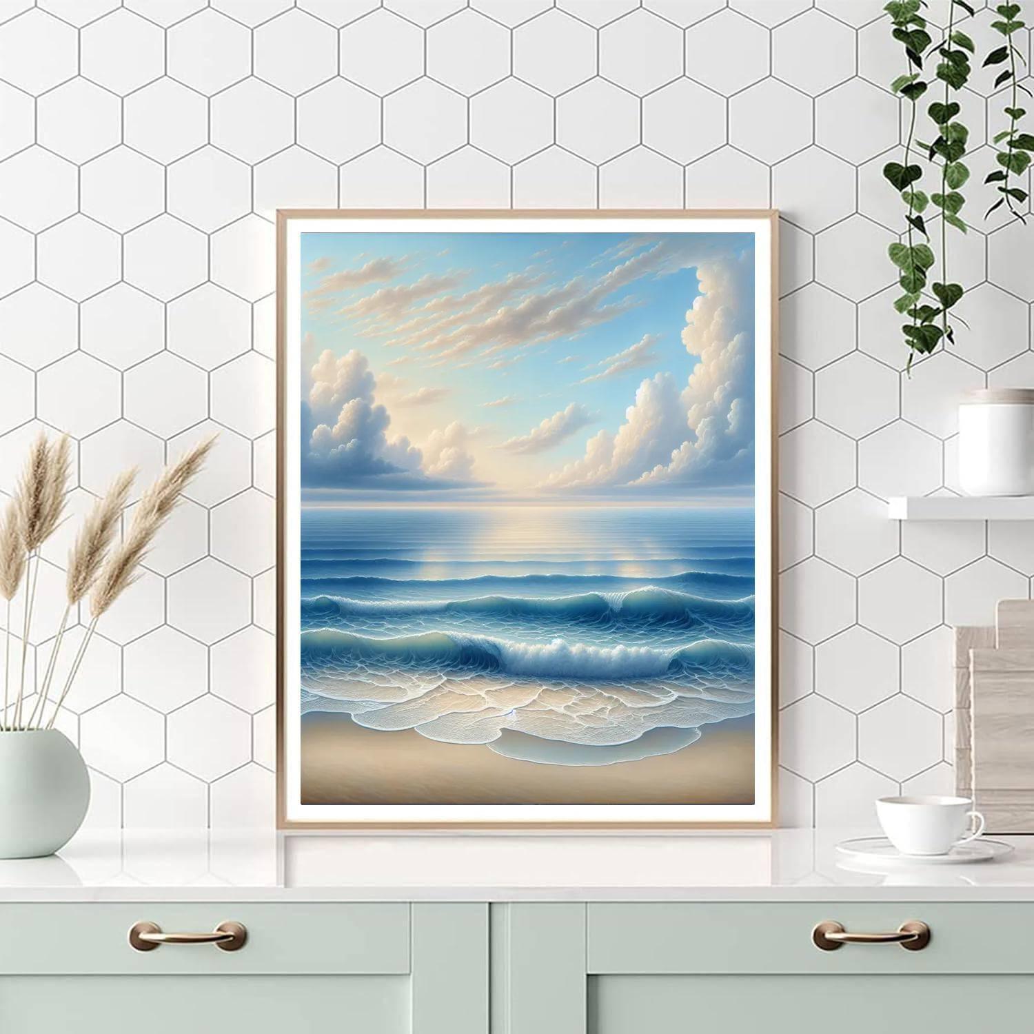 Ocean Serenity Retreat Painting Number Kit