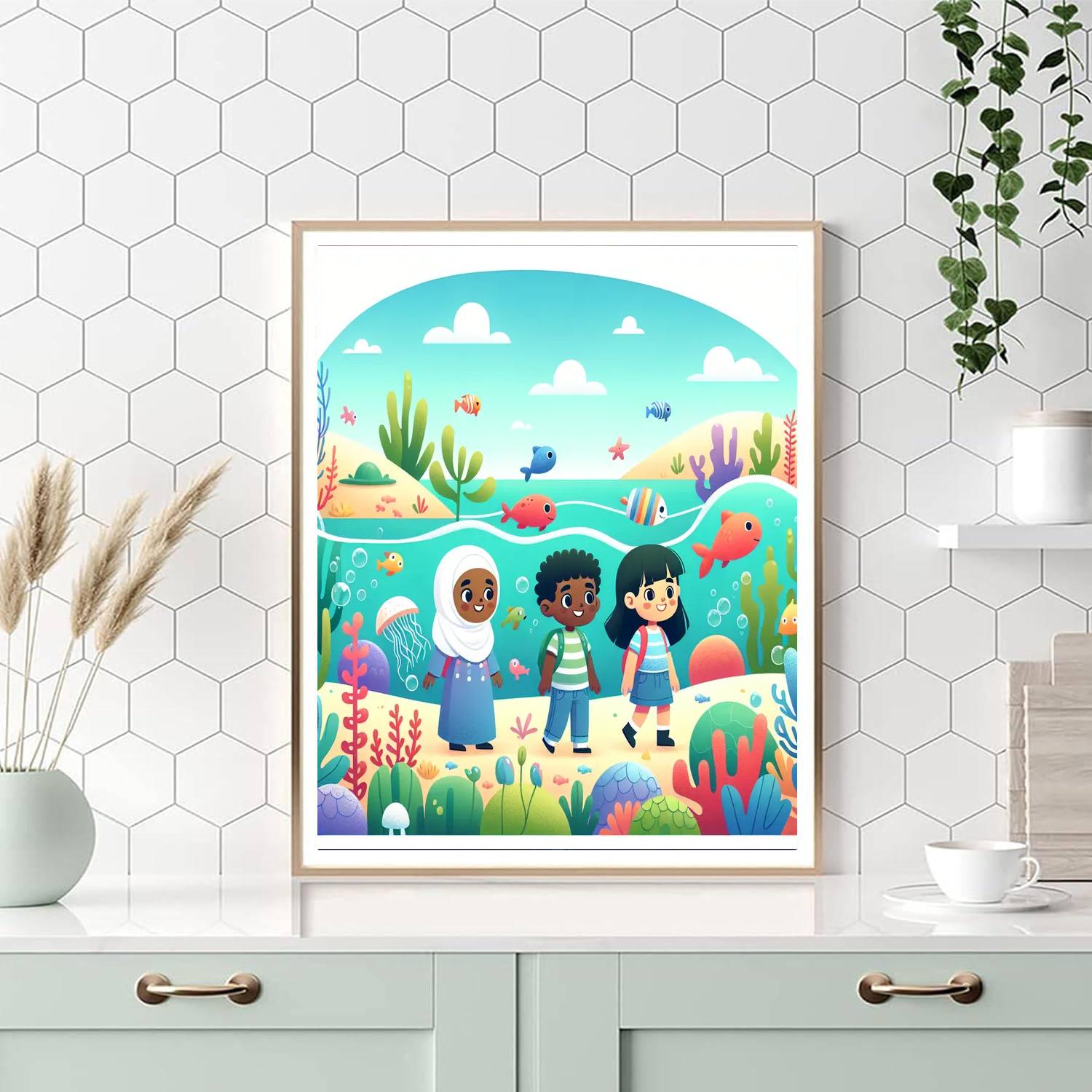 Undersea Explorer's Expedition Number Painting