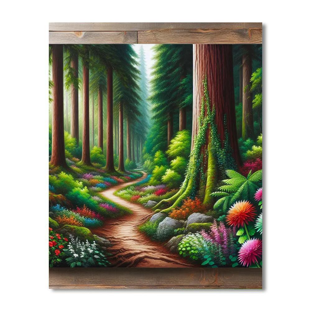 Adventurous Woodland Hike Painting By Numbers Kit