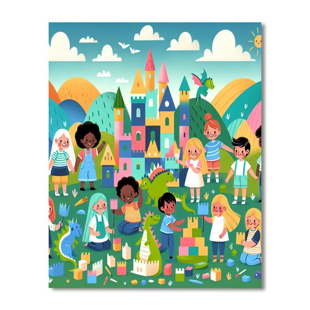 Fantasy World Builders Painting By Numbers Kit