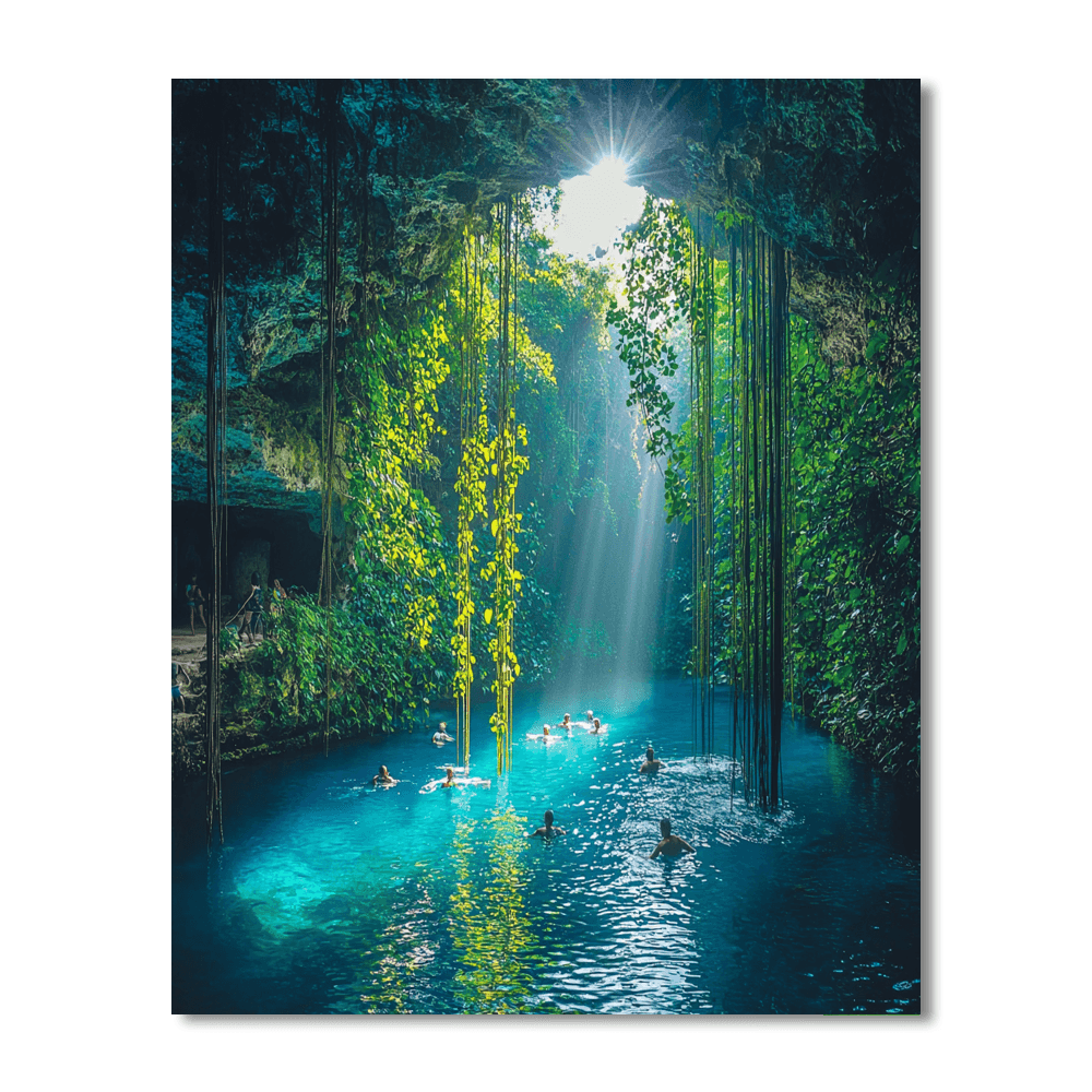 Cenote Ik Kil DIY Paint By Numbers