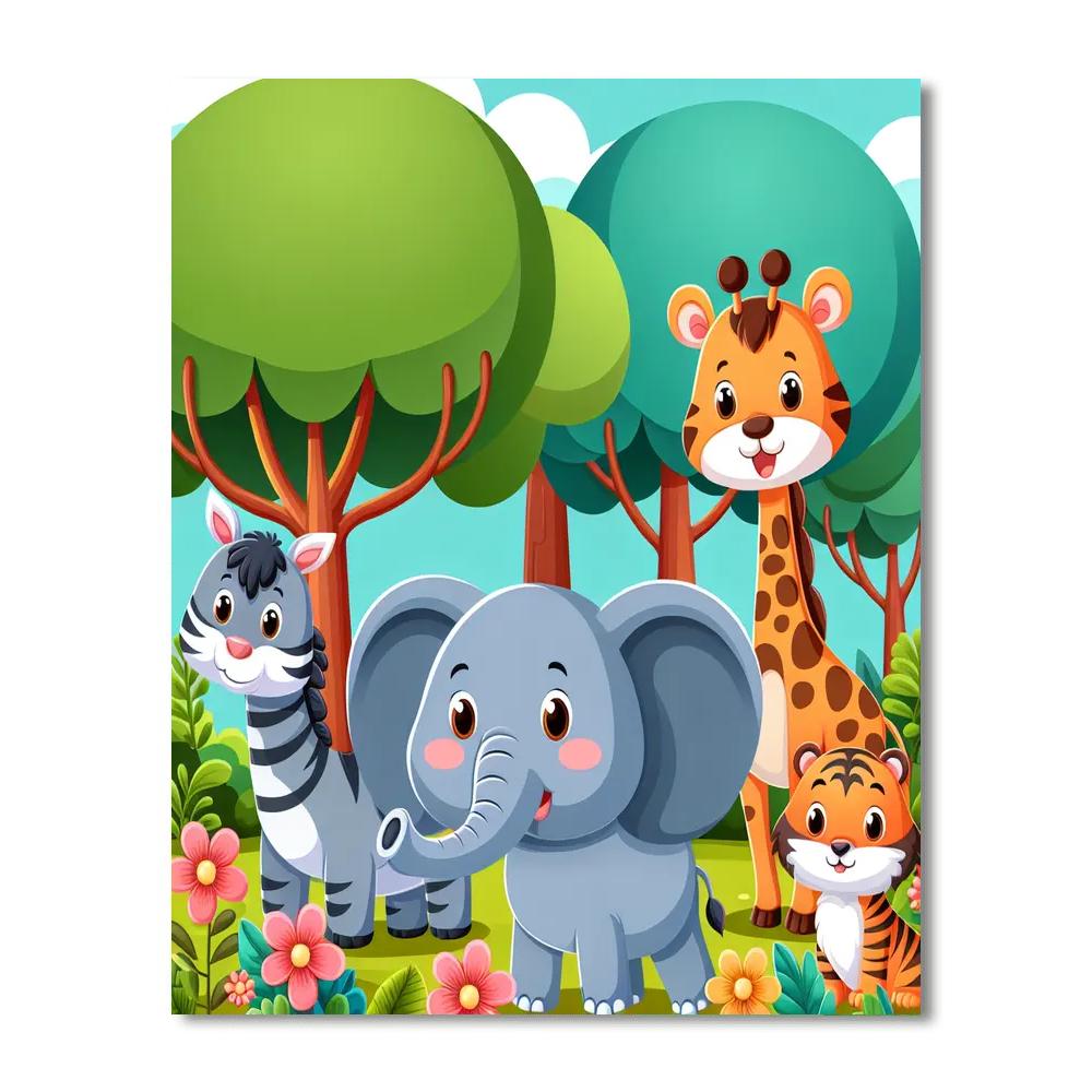 The Animal Kingdom Paint By Numbers Art