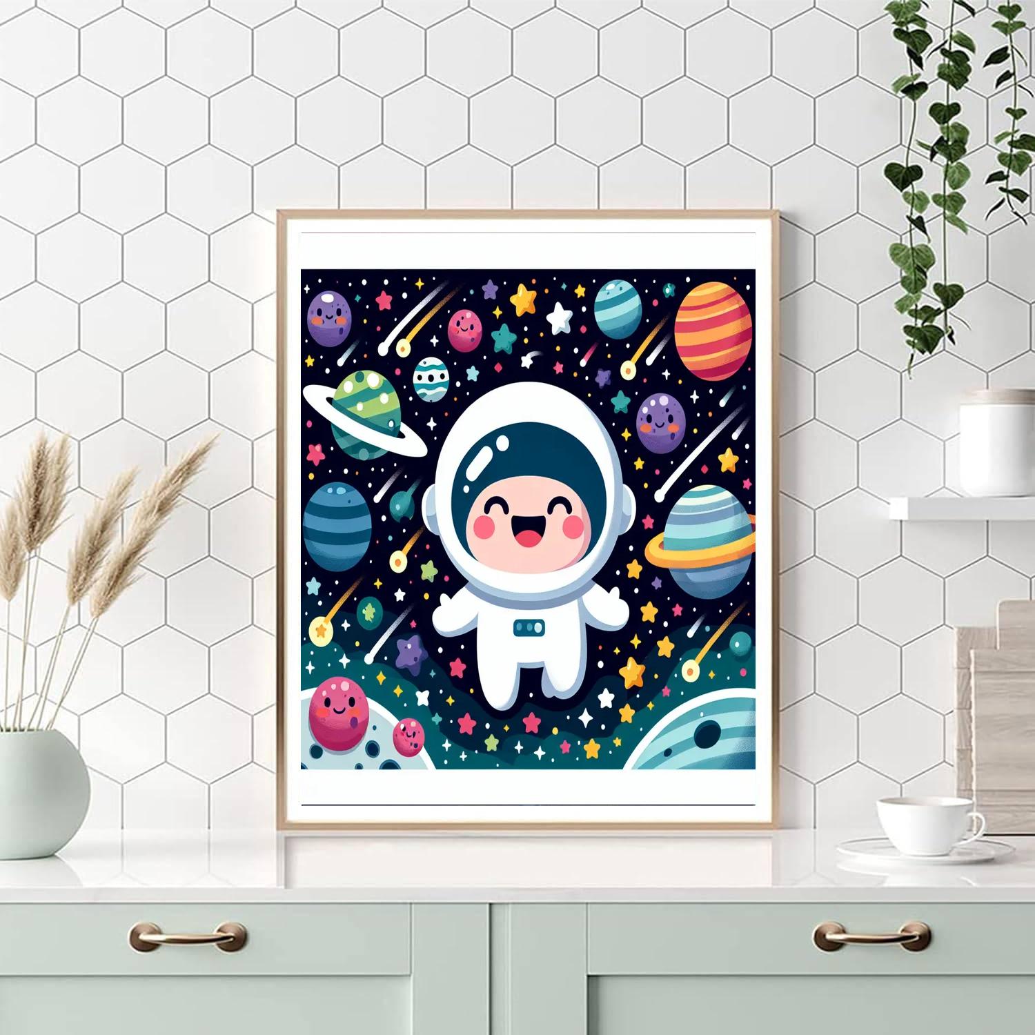 Super Star Astronaut Numbered Painting Kits