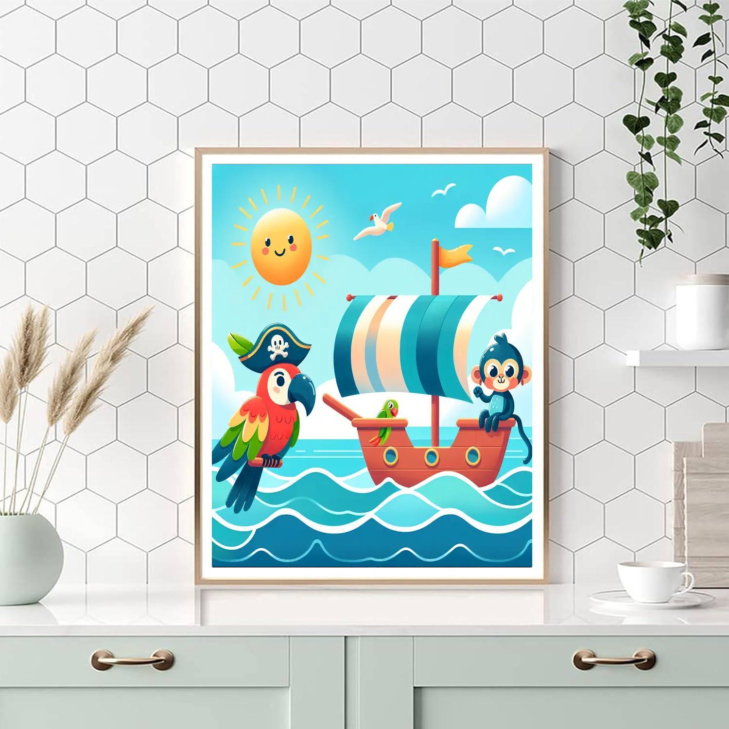 Sailing On The High Seas DIY Paint By Numbers