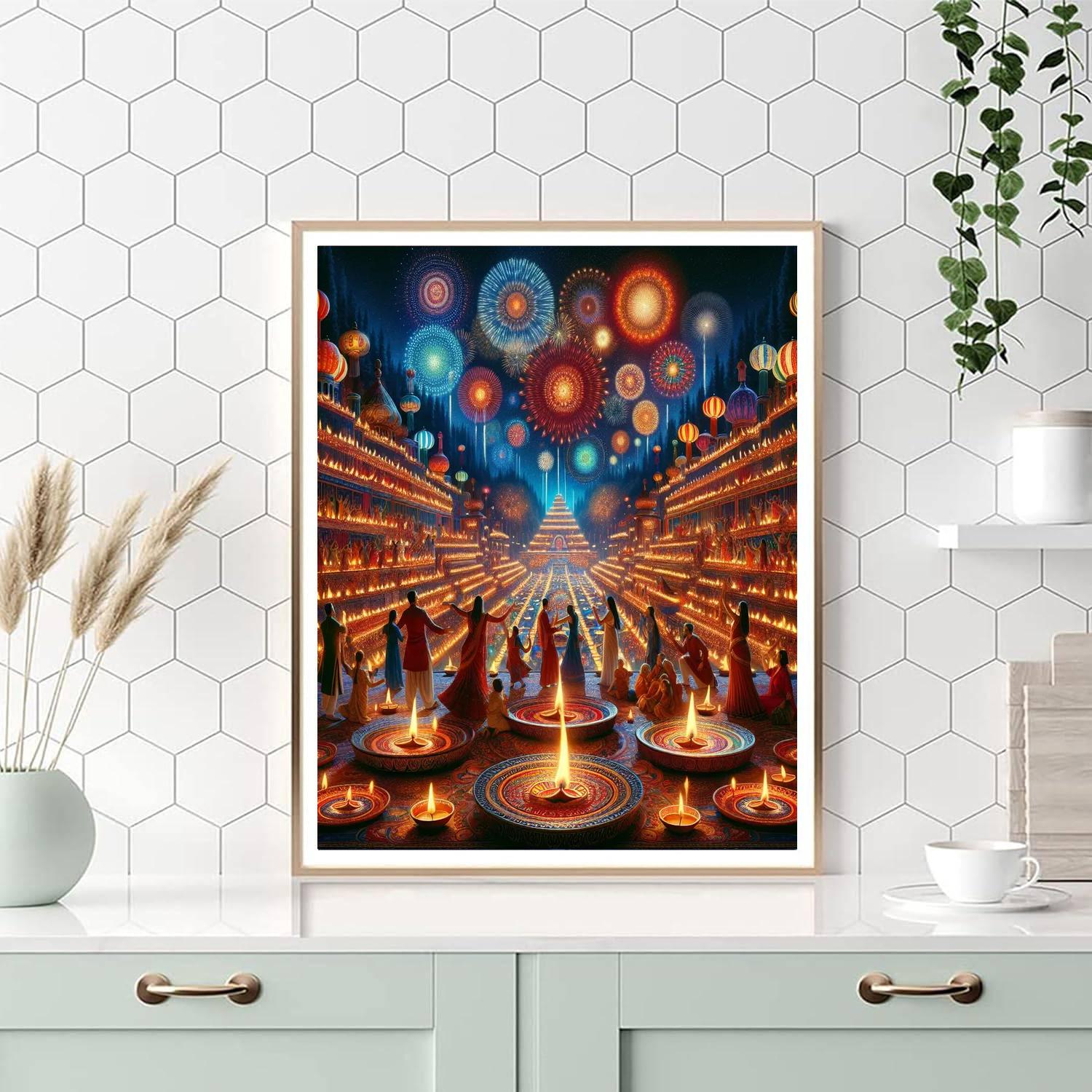 Diwali - United States Number Painting